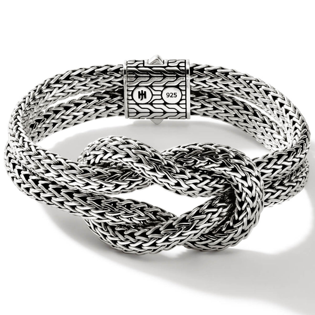 John Hardy Men s Bracelet Manah Knot Thick 6.5mm in Sterling Silver