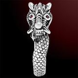 RUBY DRAGON RING for Men by Scott Kay in Sterling Silver - Front View