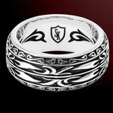 Scott Kay SPARTA MEDIUM Ring for Men in Sterling Silver - Side View