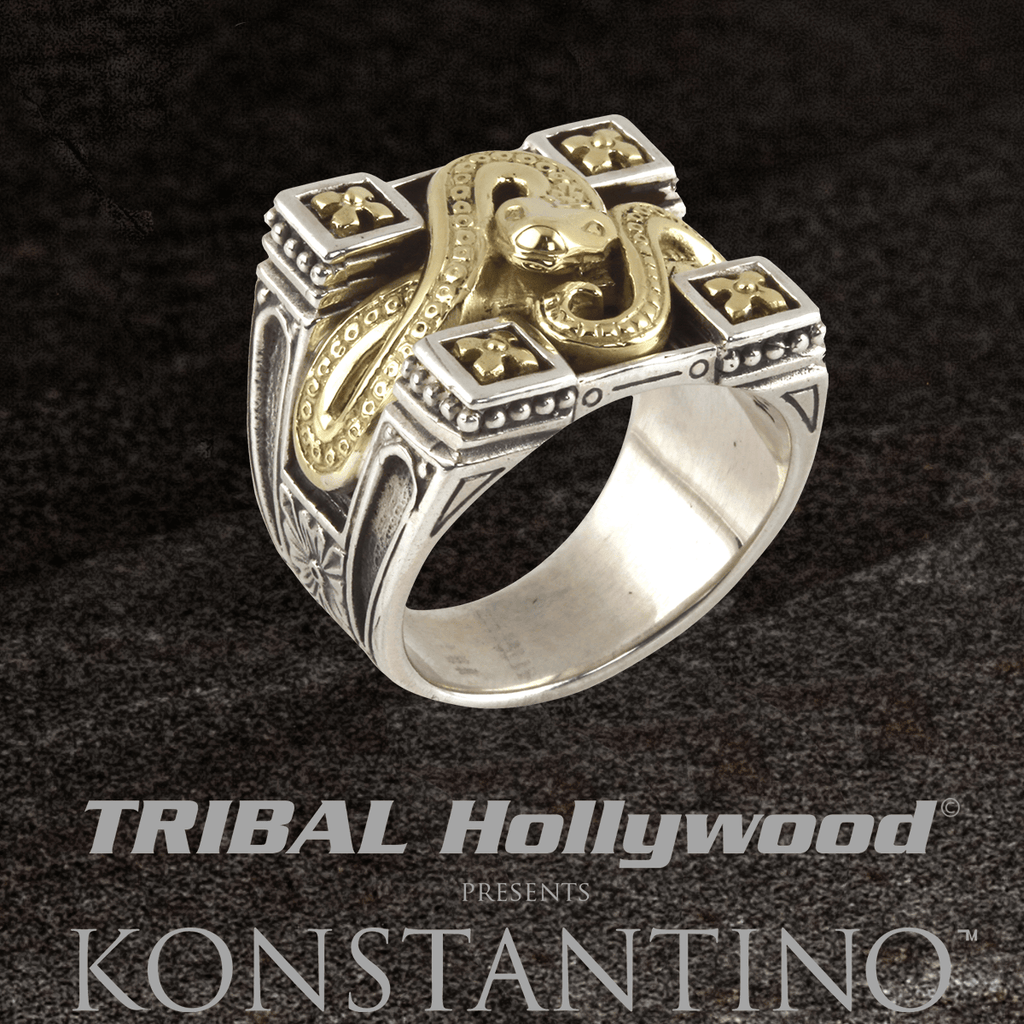 Mens snake 2025 ring gold