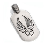 WORLD SOUL DOG TAG Pendant in Silver