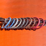 PINOT NOIR Black Braided Leather Bracelet for Men - Assorted Colors