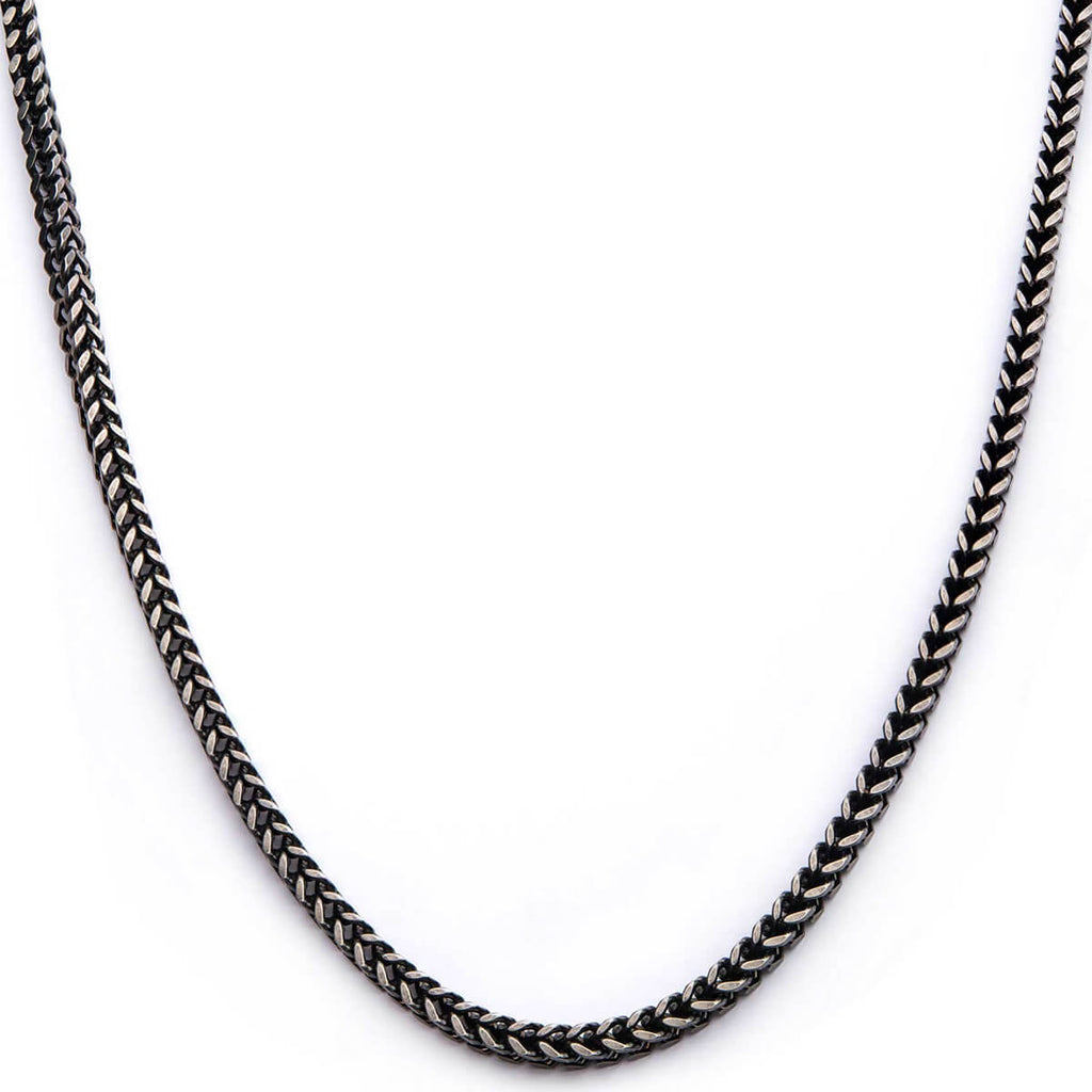 BACKSTAGE DARK Men's Franco Link Chain in Oxidized Stainless Steel