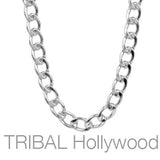 BOWERY Round Curb Link Chain Stainless Steel Necklace