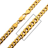 ARLO GOLD Mens Curb Chain in 18K Gold Plate Closeup