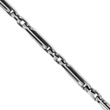 PAPERCLIP LINK LARGE Mens Bracelet in Sterling Silver by King Baby - Close-up