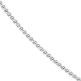Tribal Hollywood WHEAT Chain 2mm in Sterling Silver - Close-up