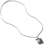 John Hardy Mens Interlocking Bamboo Pendant Necklace in Sterling Silver - Full View