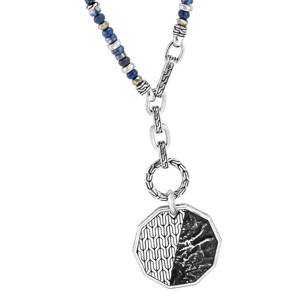 John Hardy Men's Dual Design Amulet Keyring Necklace
