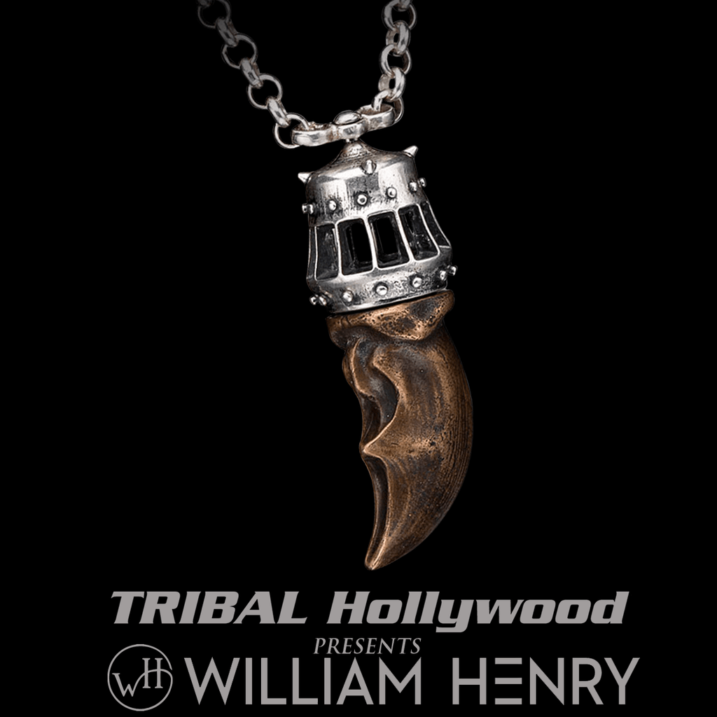 Mens bear sales claw necklace