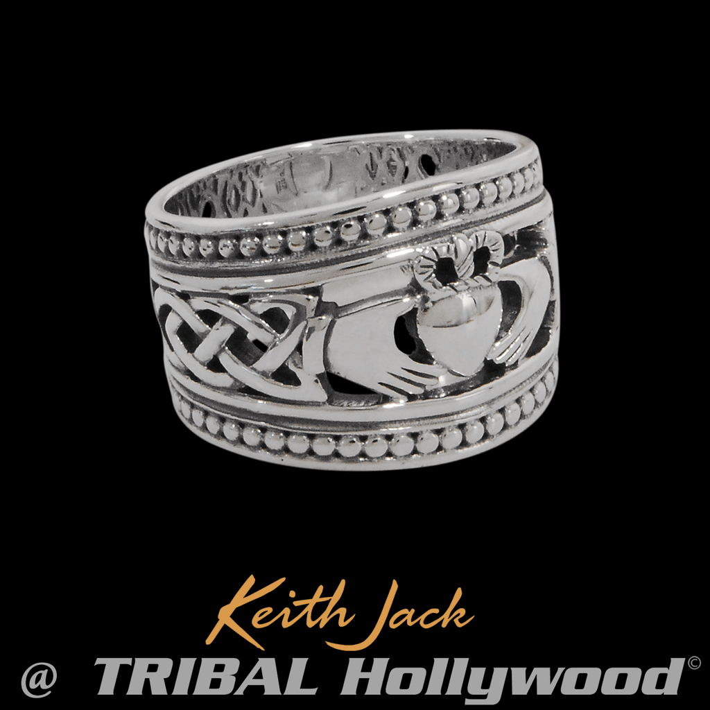 Irish claddagh 2025 ring mens
