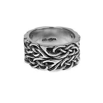 CELTIC KNOTTED RING for Men in Sterling Silver by Keith Jack