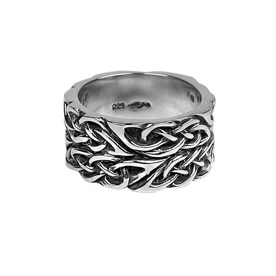 CELTIC KNOTTED RING for Men in Sterling Silver by Keith Jack