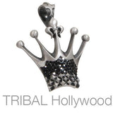 KINGDOM Crown Swarovski Crystal-Studded Mens Pendant by Bico Australia