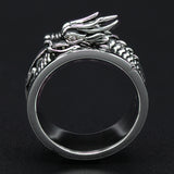 Ecks INFINITY DRAGON Ring for Men in Sterling Silver