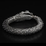 William Henry Sculpted Snake Sterling Silver Mens Bracelet 2