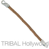 UROBOS SNAKE BROWN Woven Cord Bracelet for Men by Bico Australia