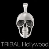 MORTY Skull Pendant in Silver Front View