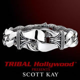 Scott Kay ADONIS GUARDIAN CONTEMPORARY LARGE Silver Mens Bracelet