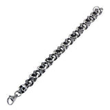 Skull Chain THE FURY BRACELET Curb Link Bracelet for Men Flat View