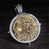 Konstantino Hercules Archer Bronze Coin Necklace Pendant Reverse Side