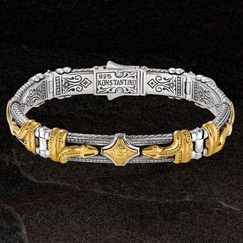 Konstantino BRONZE SERPENT BRACELET for Men in Sterling Silver