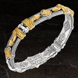 Konstantino BRONZE SERPENT BRACELET for Men in Sterling Silver - Side View