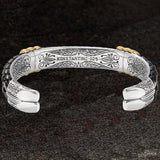 Konstantino BRONZE SERPENT CUFF Mens Bracelet in Sterling Silver - Back View