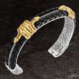 Konstantino BRONZE SERPENT CUFF Mens Bracelet in Sterling Silver - Side View