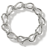 John Hardy Mens Surf Link Sterling Silver Bracelet - Top View