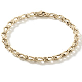 John Hardy Mens Surf Link 14k Gold Medium 10mm Bracelet