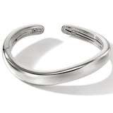 John Hardy Mens Surf Kick Cuff Medium Width Bracelet in Sterling Silver