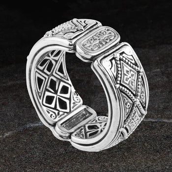 Konstantino ZEUS BAND RING for Men in Sterling Silver
