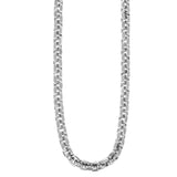 ROUNDED BOX CHAIN Sterling Silver Necklace for Men by King Baby - Full View
