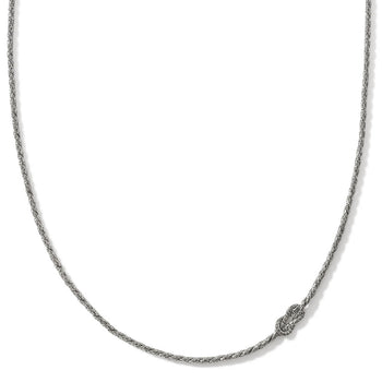 John Hardy Mens Manah Knot Necklace Chain in Sterling Silver