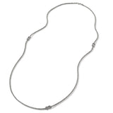 John Hardy Mens Manah Knot Necklace Chain in Sterling Silver - Full View
