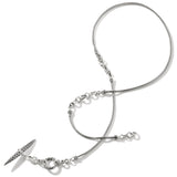John Hardy Mens Oblong Pendant Necklace in Sterling Silver - Full View 2