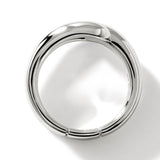 John Hardy Mens Surf Link Band Ring in Sterling Silver - Top View
