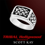 WOVEN SILVER Ring for Men by Scott Kay