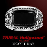 BLACK ONYX STONE Gilbert Ring in Sterling Silver by Scott Kay