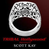 BLACK ONYX STONE Gilbert Ring in Sterling Silver by Scott Kay