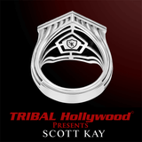 SILVER STAR Black Sapphire and Silver Ring for Men by Scott Kay