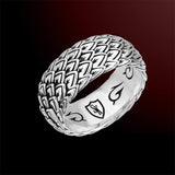 Scott Kay DRAGON SCALE Sterling Silver Mens Ring Band