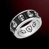 Scott Kay UNKAGED SKULLS BAND Sterling Silver Ring for Men