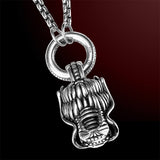 EASTERN DRAGON NECKLACE for Men by Scott Kay in Sterling Silver - Back Side
