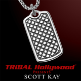 EQUESTRIAN DOG TAG Scott Kay Mens Sterling Silver Necklace