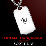 EQUESTRIAN DOG TAG Scott Kay Mens Sterling Silver Necklace