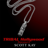 UnKaged CROSS TABLET SILVER Mens Necklace with Onyx by Scott Kay