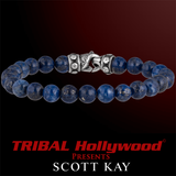 Scott Kay Mens LAPIS BEAD BRACELET