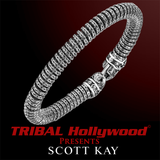 SPIRAL DOBERMAN WEAVE Scott Kay Silver Mens Bracelet